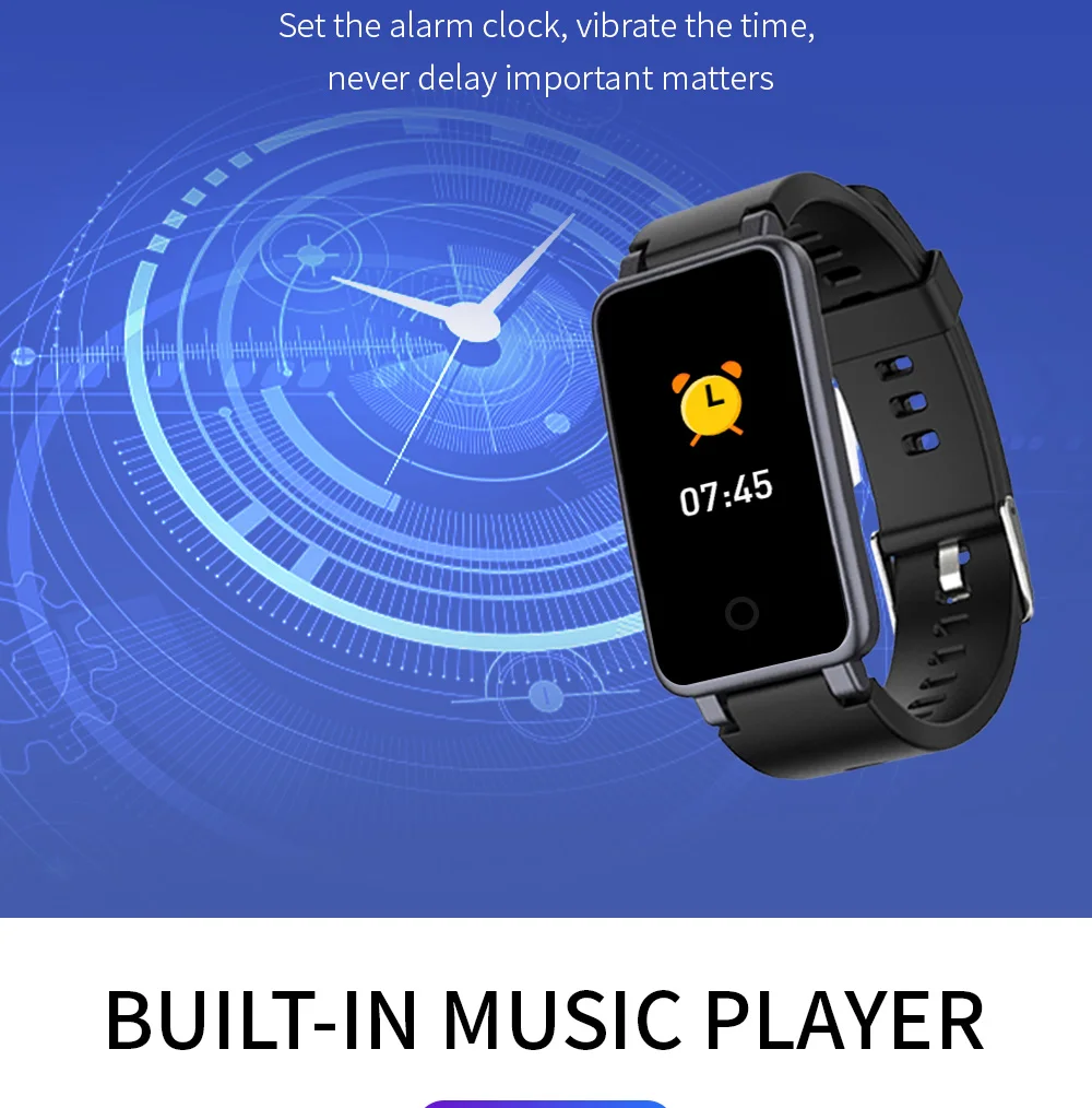 Health Smart Wristband Heart Rate Monitor Blood Pressure IP67 Waterproof Men Women Physical Fitness Activity Tracker Watch