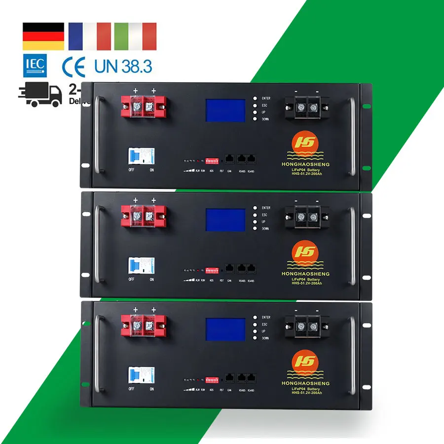 Renewable Residentian 5kwh 10kwh 15kwh 20kwh rack mount battery 48v 51.2v server rack battery