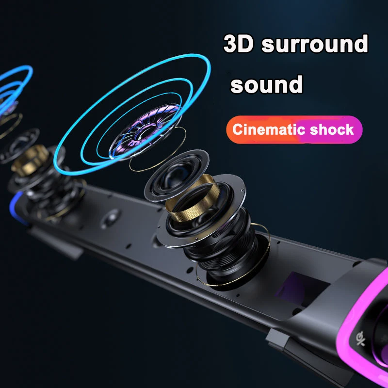 OEM Mini Bluetooth 5.0 home theater system sound bar speaker With remote control