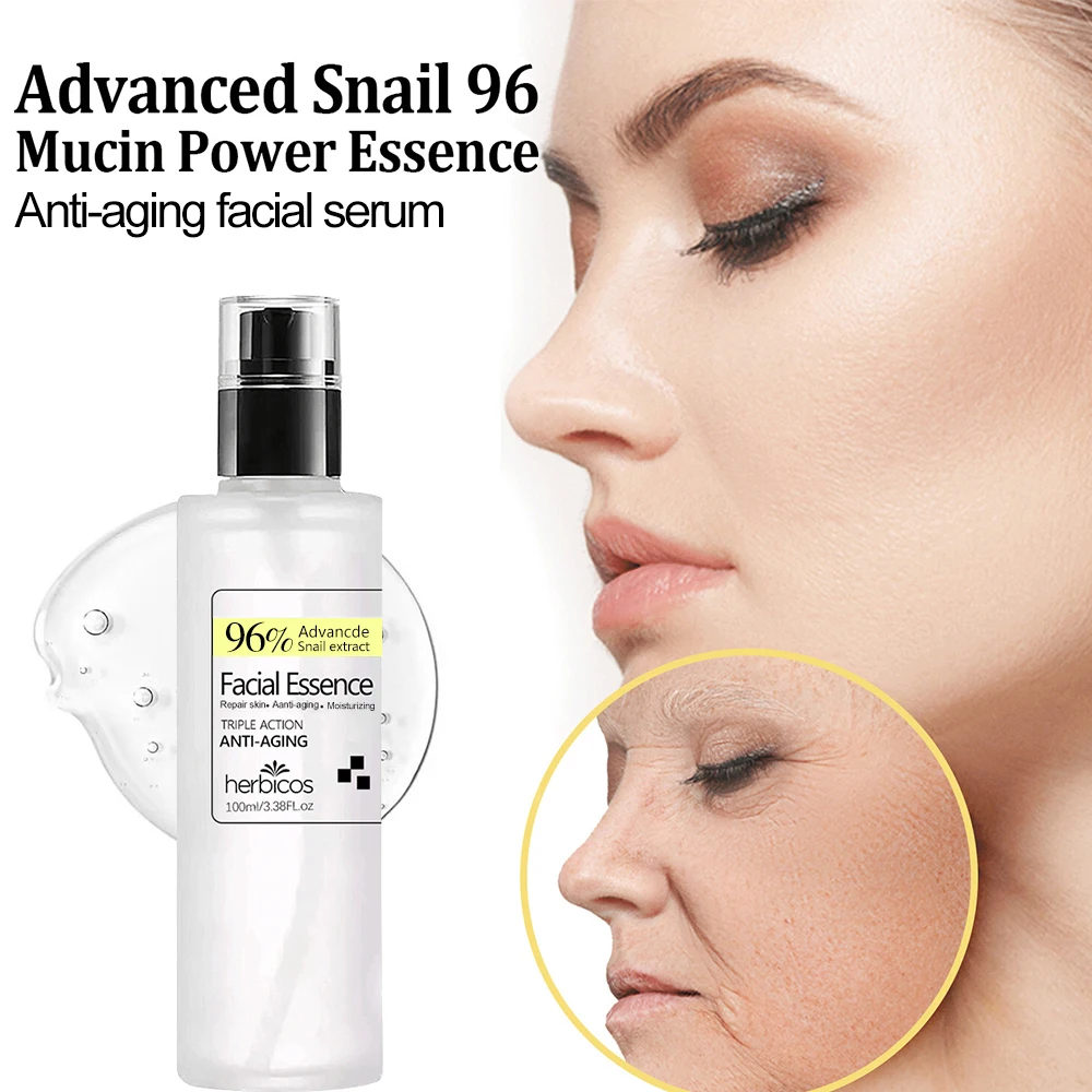 Korean cosmetics Wholesale  100mL Moisturizing Whitening Serum Advanced Snail 96 Mucin Power Essence snail serum