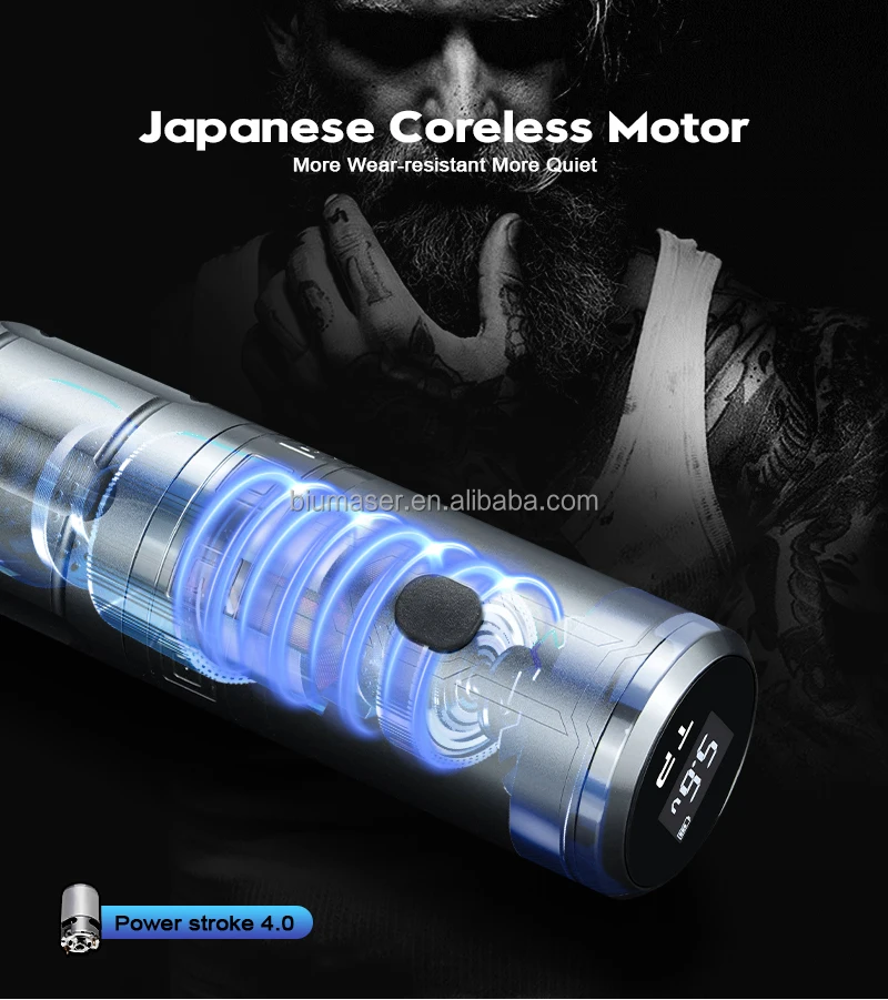 Thunderlord Power K6031 Cordless Wireless Tattoo Pen Machine Tattoo Gun Wireless Rotary Tattoo Machine For Body Art