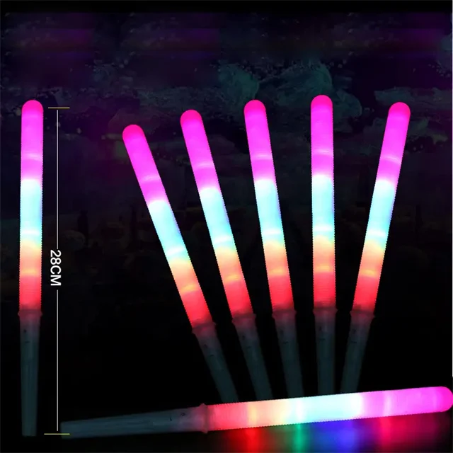 FZXC LED Cotton Candy Cones Colorful Glowing Sticks for Cotton Candy Glowing Marshmallow Sticks Neon Party Favors Supply