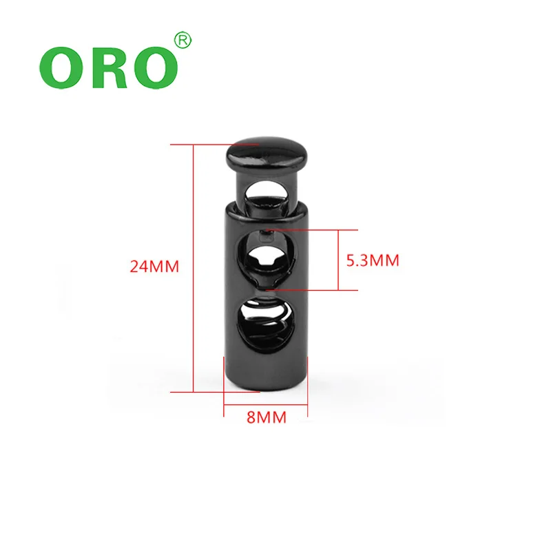 Cord End Metal Stopper Stopper Metal Alloy Spring Fastener Cord Lock Toggle Stopper For Clothes