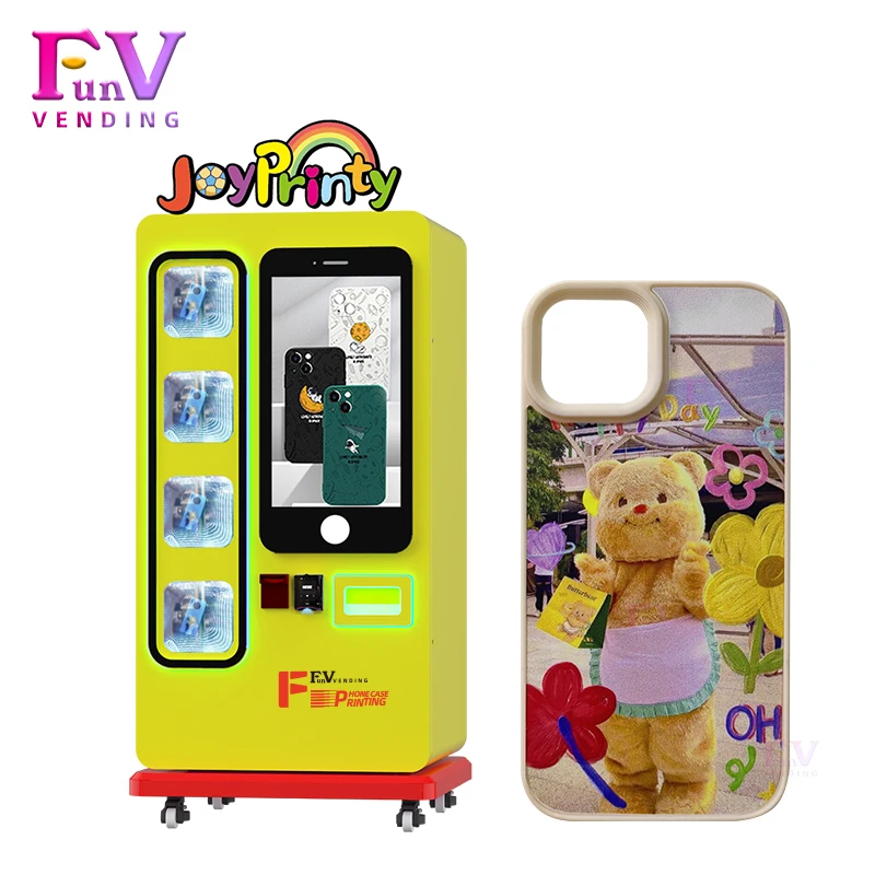 Phone case printer vending machine UV printing can print 3D effect pictures