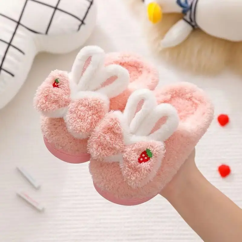 Hot Sale Fashion Baby Cotton Kids Girl slippers Winter Non-slip Soft Bottom Indoor Warm Cartoon Cute slippers for Boys and Girls