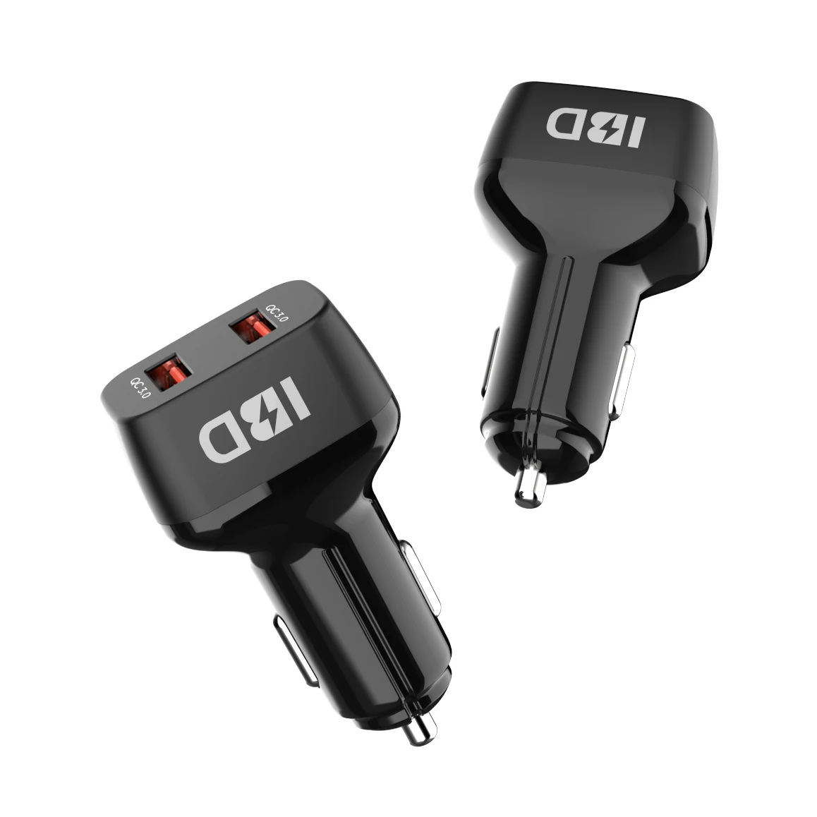 IBD OEM логотип двойной USB QC3.0 автомобильное зарядное устройство QC3.0 автомобильное зарядное устройство