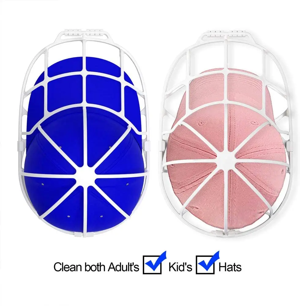 Durable Plastic Hat Cleaning Washing Protector Cage Holder Frame Baseball Hat Cap Cleaner Washer Fit for Adult Kid Hat Washing