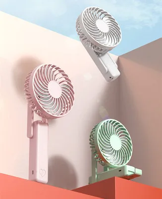 2021 Mini Fan Portable Handheld Cooling Fan Summer Gadgets Rechargeable Desktop Foldable USB Cooler Table Fan