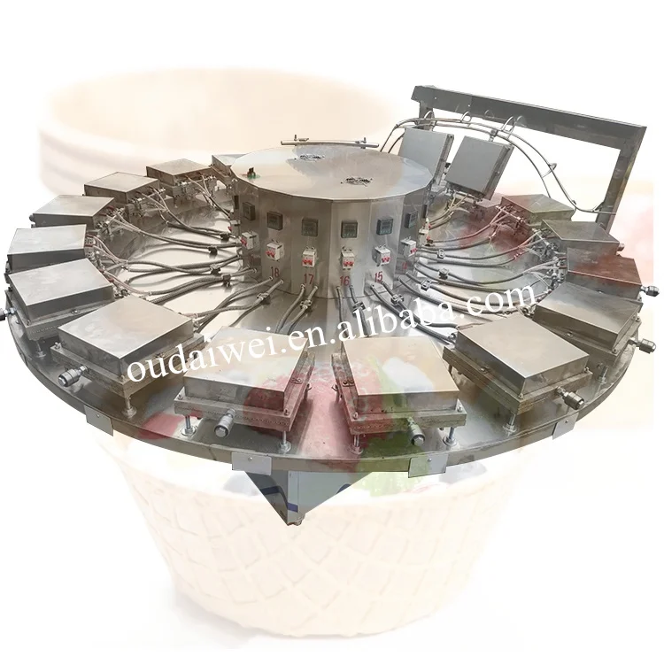 Automatic automatic crispy biscuit egg roll wrapper waffles filling and rolling making machine