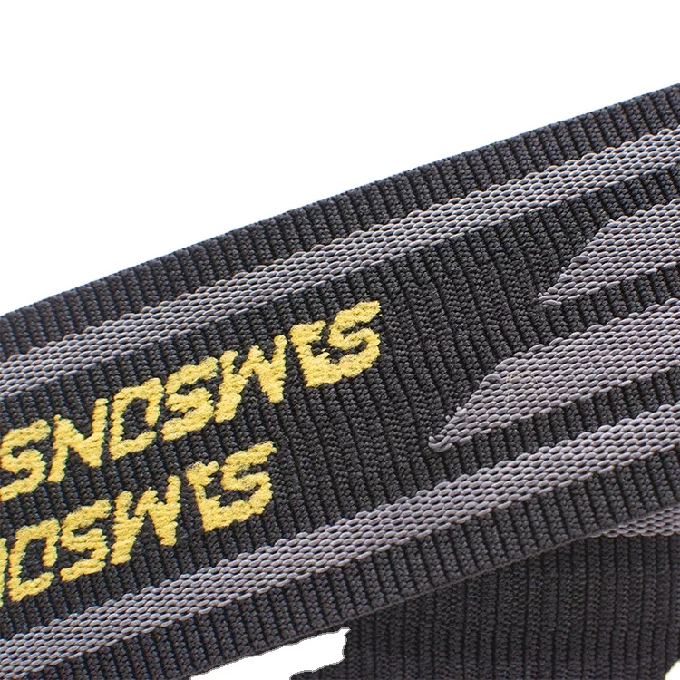Factory sale customized logo 2 inches wide competitive price rubber anti-slip elastic band for sportswear medical equipment