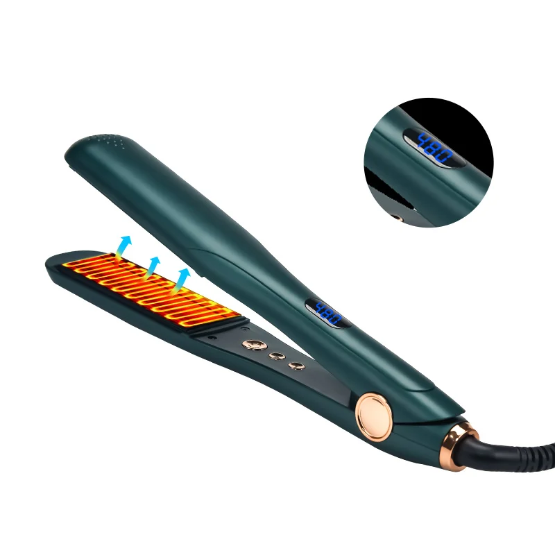 Wholesale MCH Heat 480 degree Titanium Curling Salon Portable Hair Straightener With LED Digital Display Household Flat iron