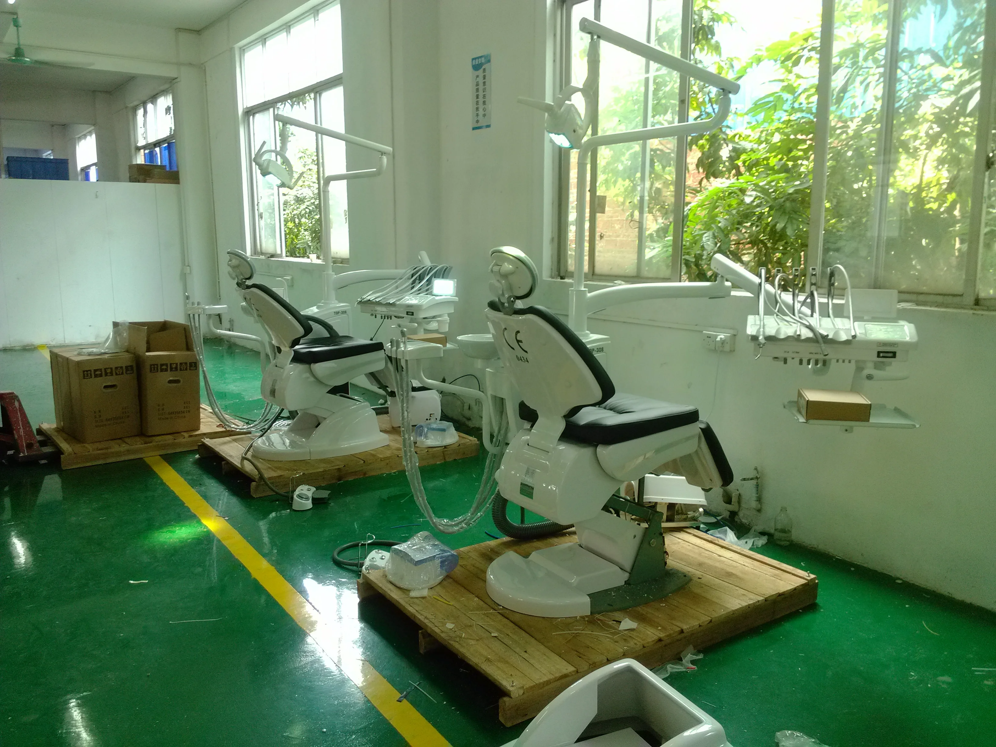 Fona dental chair Folding Dental Chair Unit Dentist Chair with dental suction and air compressor