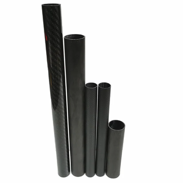 customize factory manufacturing 1000mm twill matte Plain weave 3k carbon fiber tube rod pole pipe