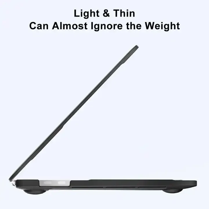 Laudtec BJK02 Injection Molding Macbook Case Portable Hard Shell Transparent Tpu Pc Laptop Case Covers for Macbook pro air