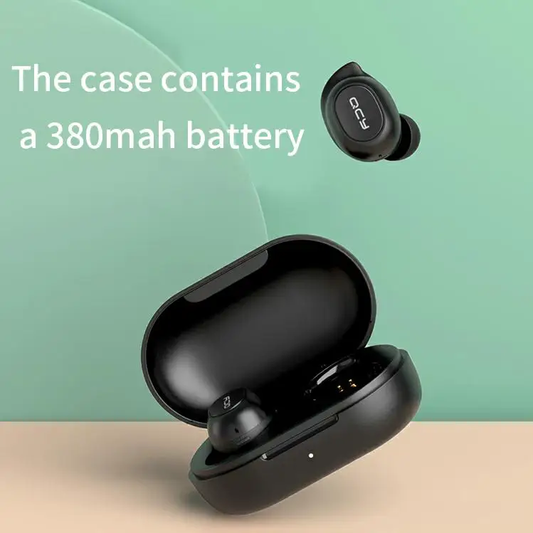 for QCY T9S waterproof IPX-4 TWS in-ear Headset Earbuds noise cancelling wireless earphone with LED, stereo