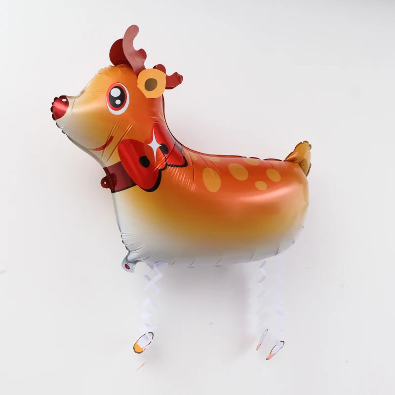 Wholesale  New Product Walking Reindeer Aluminum Foil Balloon For  Children Birthday  Party Gift Decoration Balloon