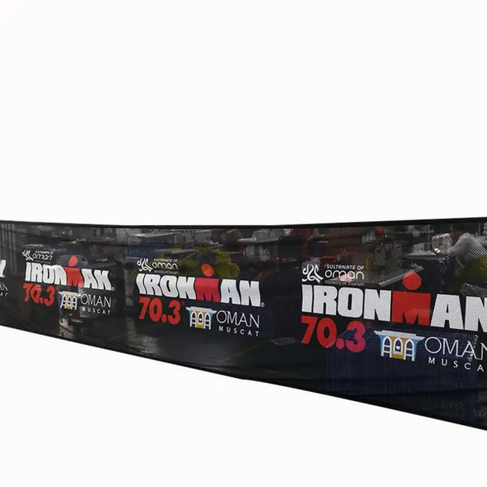Perforated Polyester Banner Dye Sublimation Printing Large Size Netted Fabric Banner for Expo
