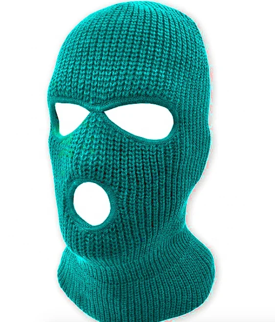 Wholesale Winter Warm Knit Ski Hat 100% Acrylic Balaclava Cycling Skull Knitted Motorcycle Ski Cap Face Mask