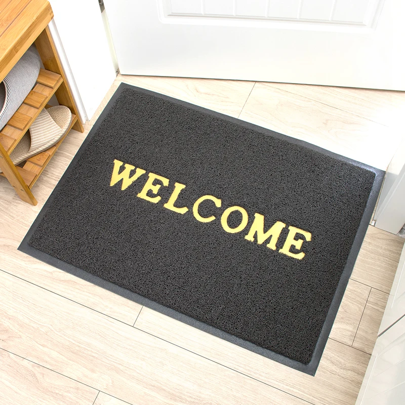 Factory Direct Selling Rubber Bottom Foot Floor Mat Garage Pvc Coil Welcome Store Entrance Mat