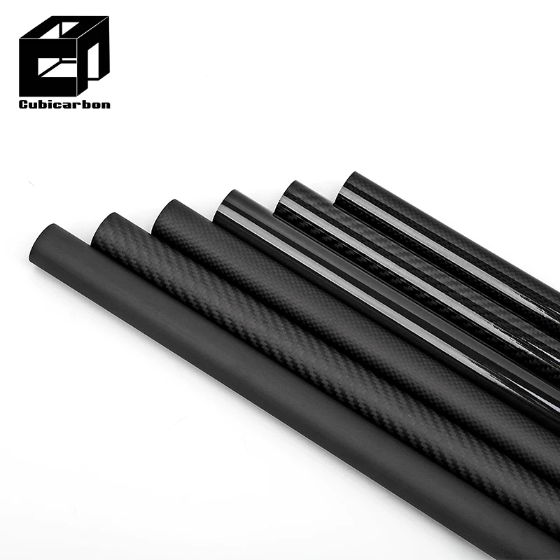 OEM 3-180 mm Customized Diameter Carbon Fiber Tubes 3K Carbon Fiber Pole Manufacturer