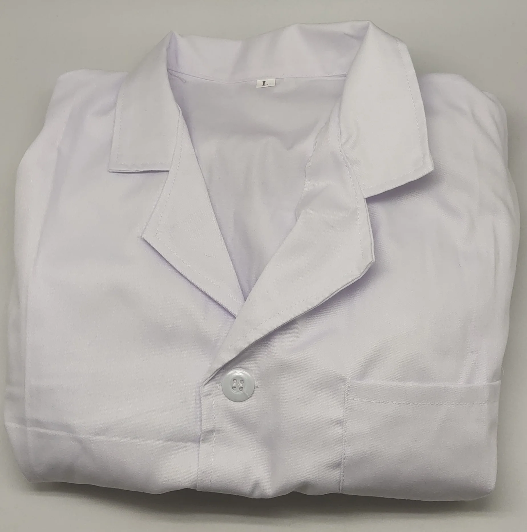 Оптовая продажа, Профессиональная Медицинская белая лабораторная куртка из 100% хлопка на заказ для врачей для больницы