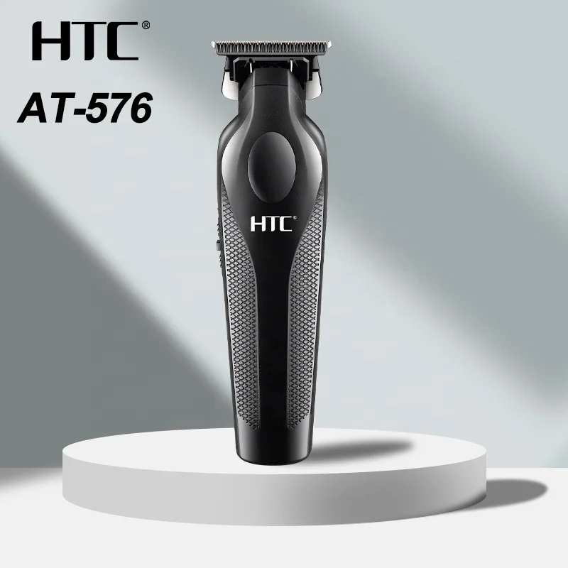 HTC AT-576 Professional barber hair clipper zero hair trimmer reinforced motor powder metallurgy blade
