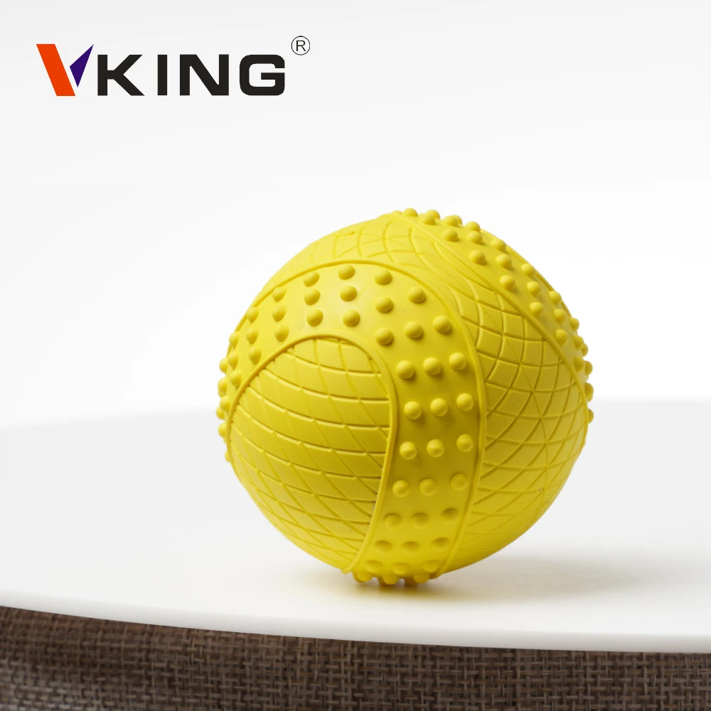 Amazon Hot Sale Natural Rubber Squeaky Interactive Dog Toys ball