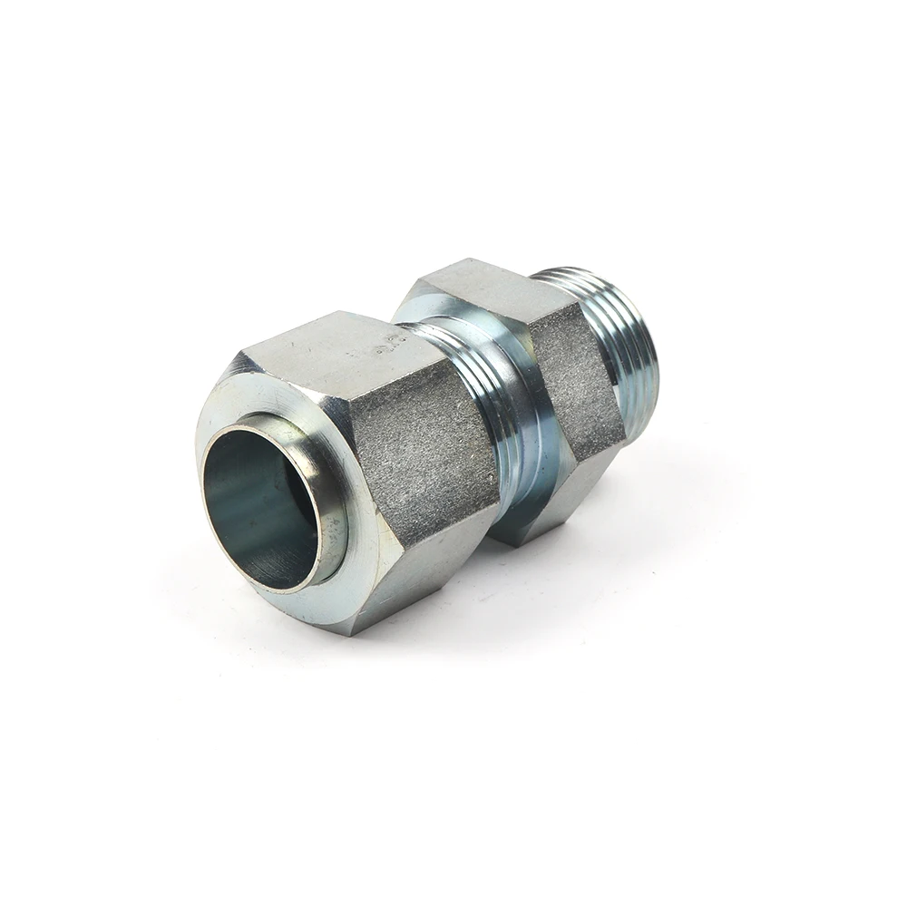 
JIC Steel Reusable Hydraulic Hose Fittings/ Hydraulic Hose Nipple And Slews Flare Male Elbow 