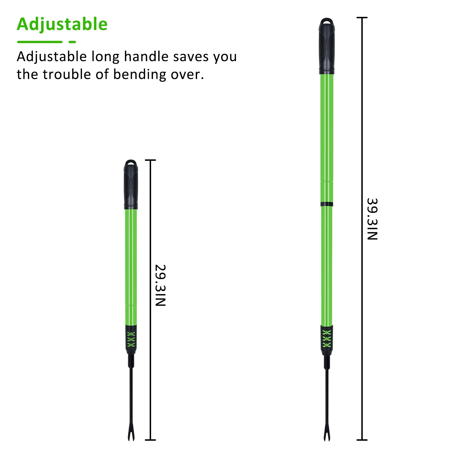Winslow & Ross Extendable Handle Manual Weed Puller Tool Garden Carbon Steel Multifunction Weeder