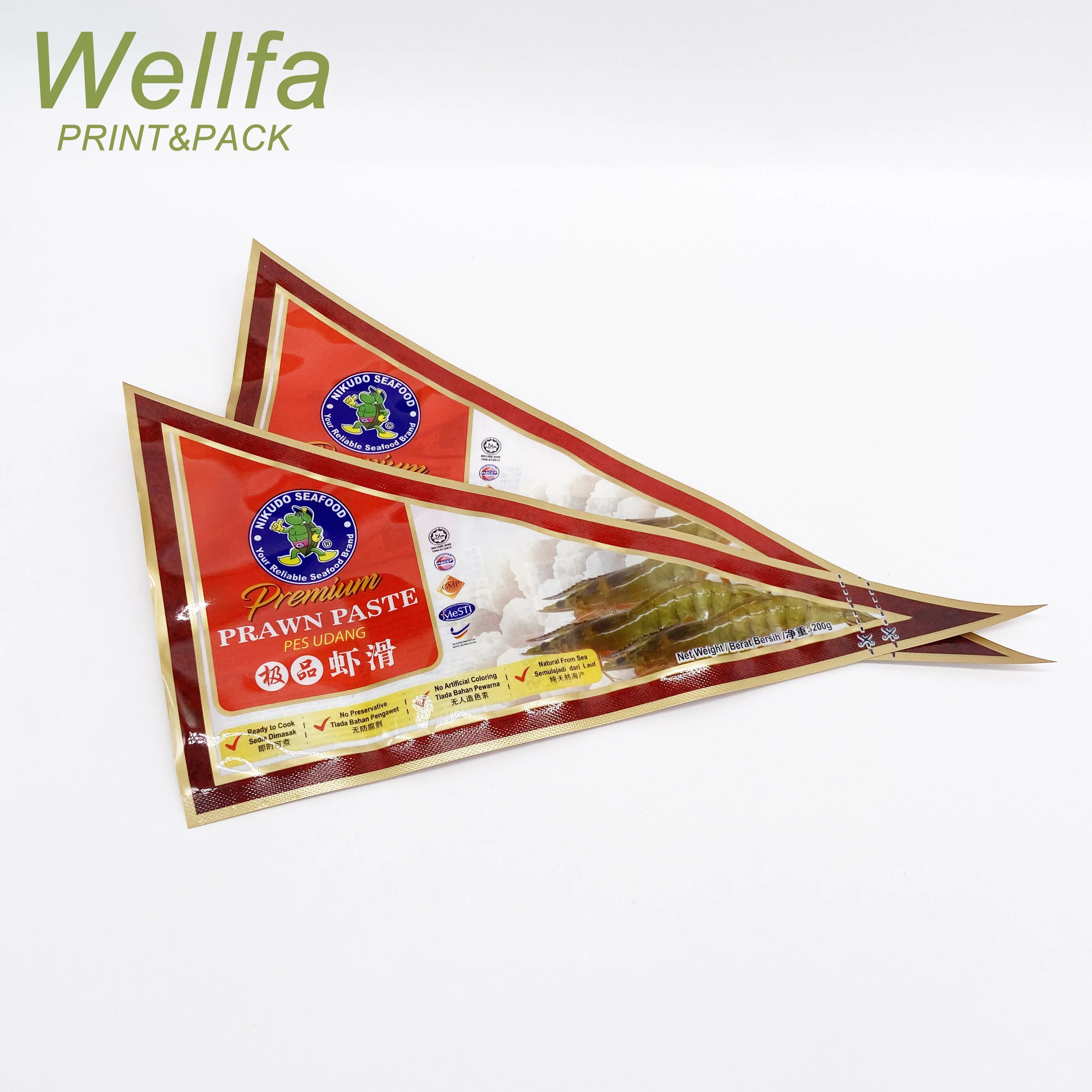 200G Glossy Finished Octopus/Cuttlefish Paste Squeeze Pouch Freezer Packaging Bag