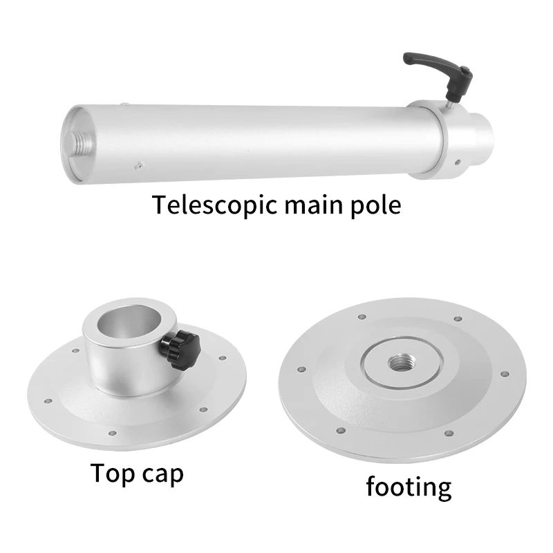 TYTXRV RV Accessories RV Aluminum Telescopic Table Leg Adjustable Height 453-741mm Table Base Mount for RV Camper Marine Boat