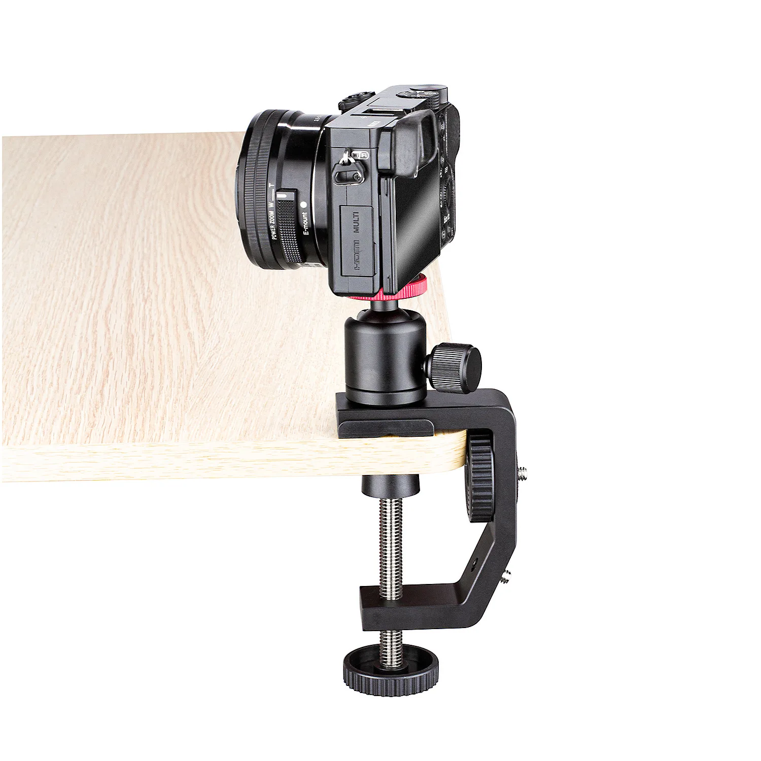 Universal LCD Monitors Desk C-Clamp With 1/4 Thread Hole For Desktop Mount Holder Flash Lighting Desks Carts Benches Worktables