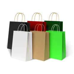 Wholesale paper handbag packaging bag gift pen paper bag overprint l ogo