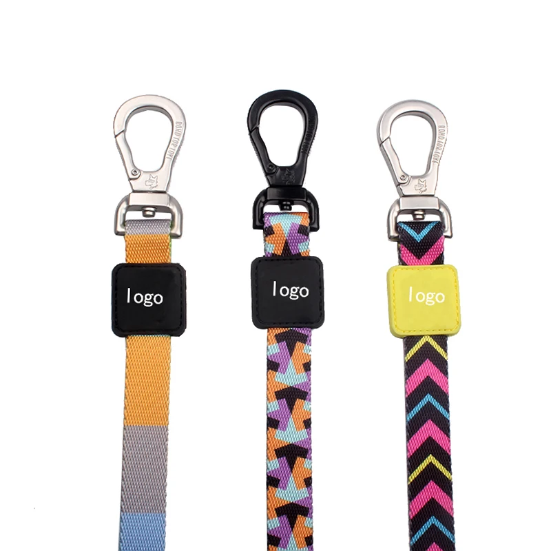 Free Design Sublimation Custom Print Logo Wholesale Neoprene Padded Handle Dog Leash