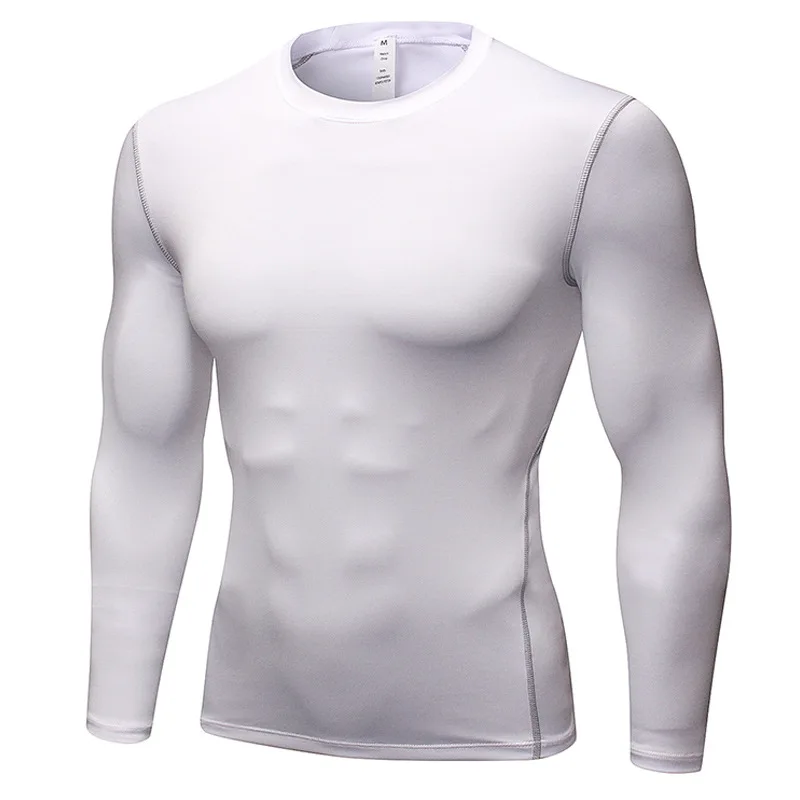 Long Sleeve Men Compression Fitness Sports Gym Running Exercise Outdoor Activities Training Shirt