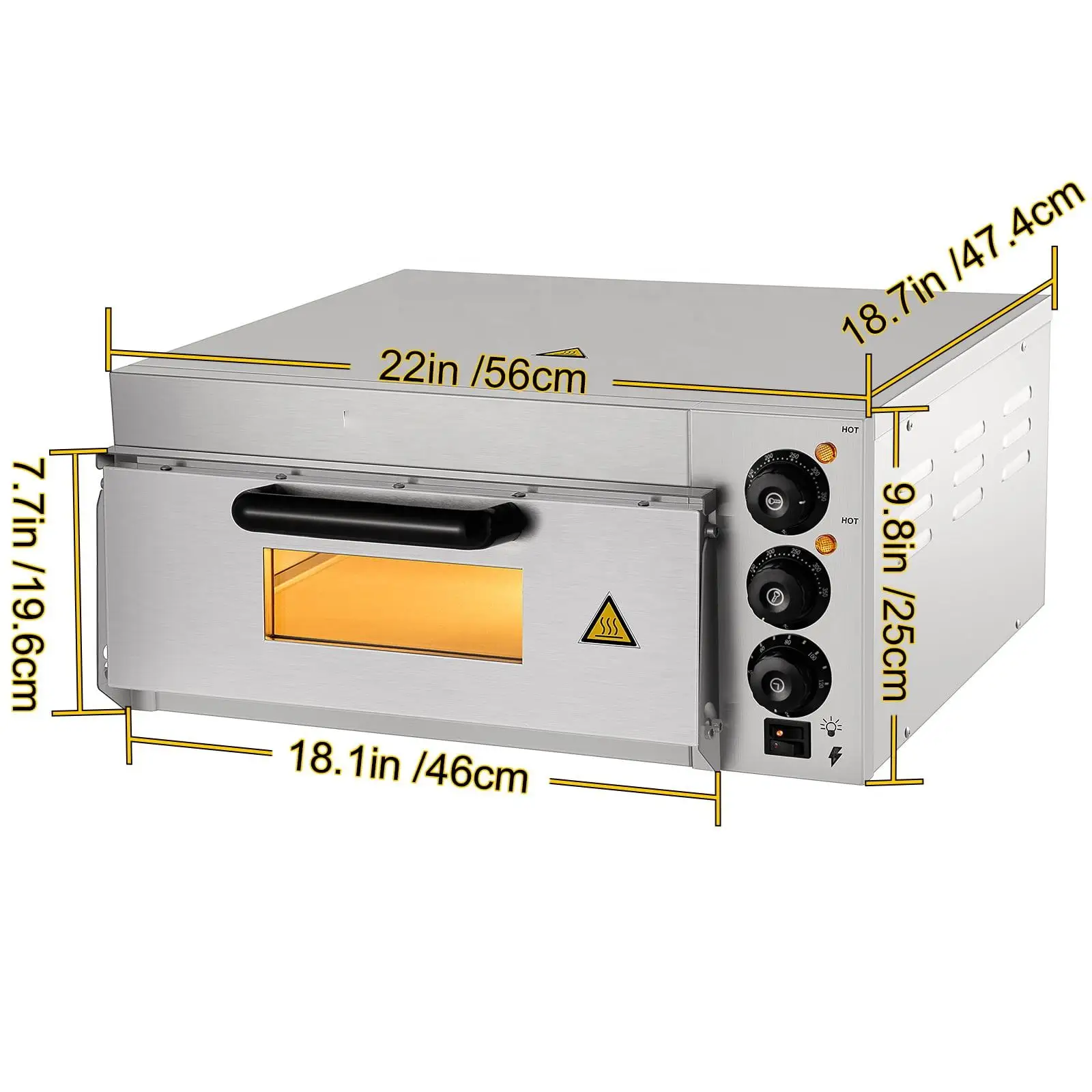 Commercial Single Deck Bakery Oven Stove Electric Pizza Oven Industrial Cake Bread  toasters pizza oven commercial