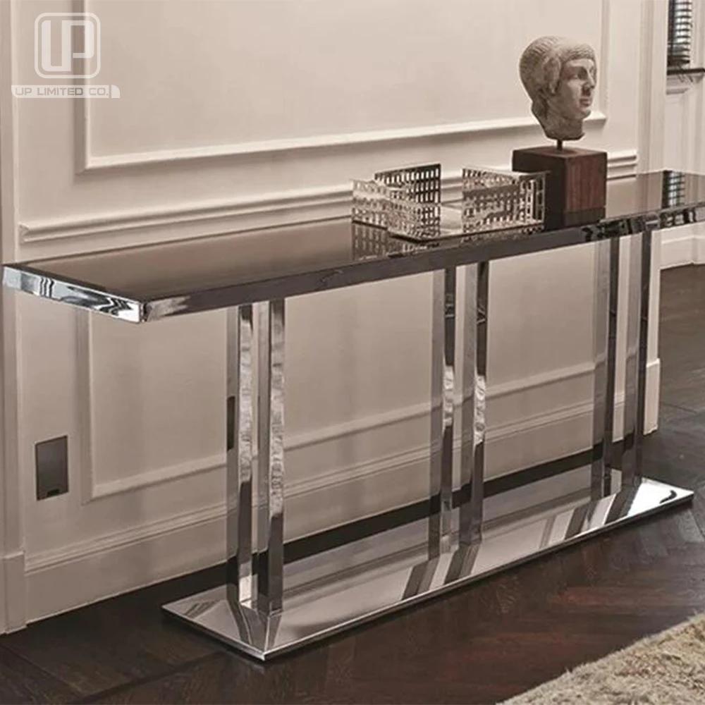 High quality Luxury Console table Stainless steel table for Living room furniture console table