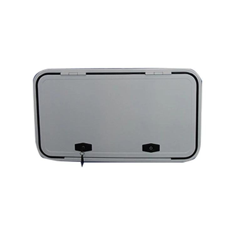 
Factory Outlet Caravan Accessories Trailer Parts White Lockable RV Caravan Hatch Camper Hatch 