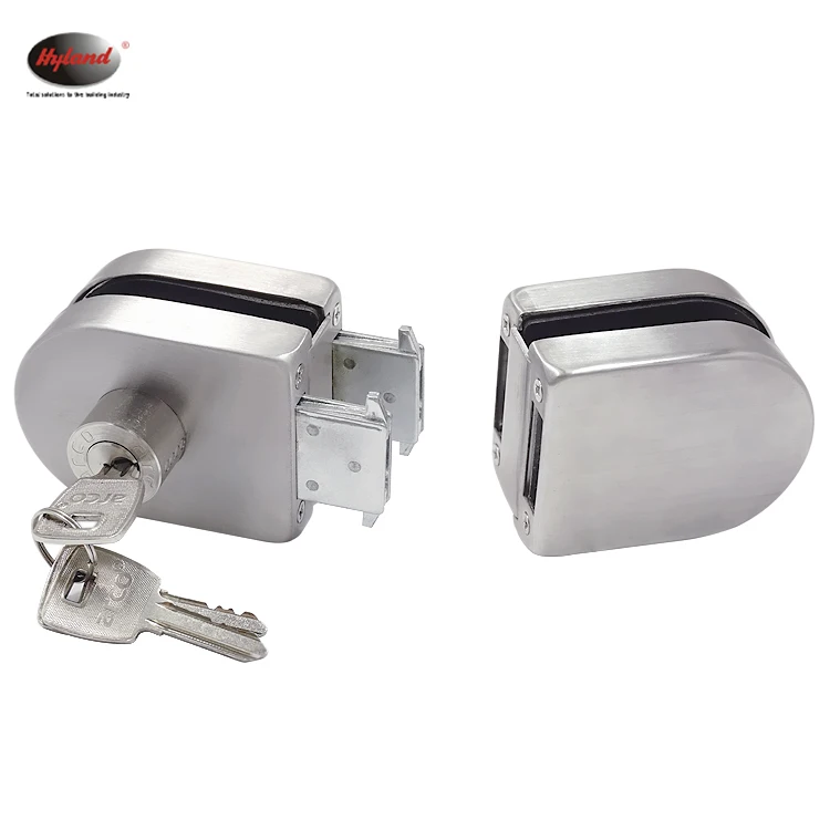 HYLAND OEM GL125 Stainless steel Glass door lock, frameless glass lock for double door