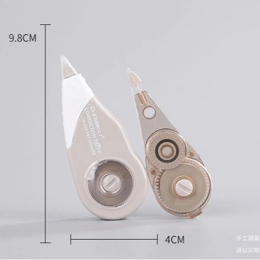 customized colored plastic  kids student refillable  School Office Stationery  transparent pet  Correction Tape