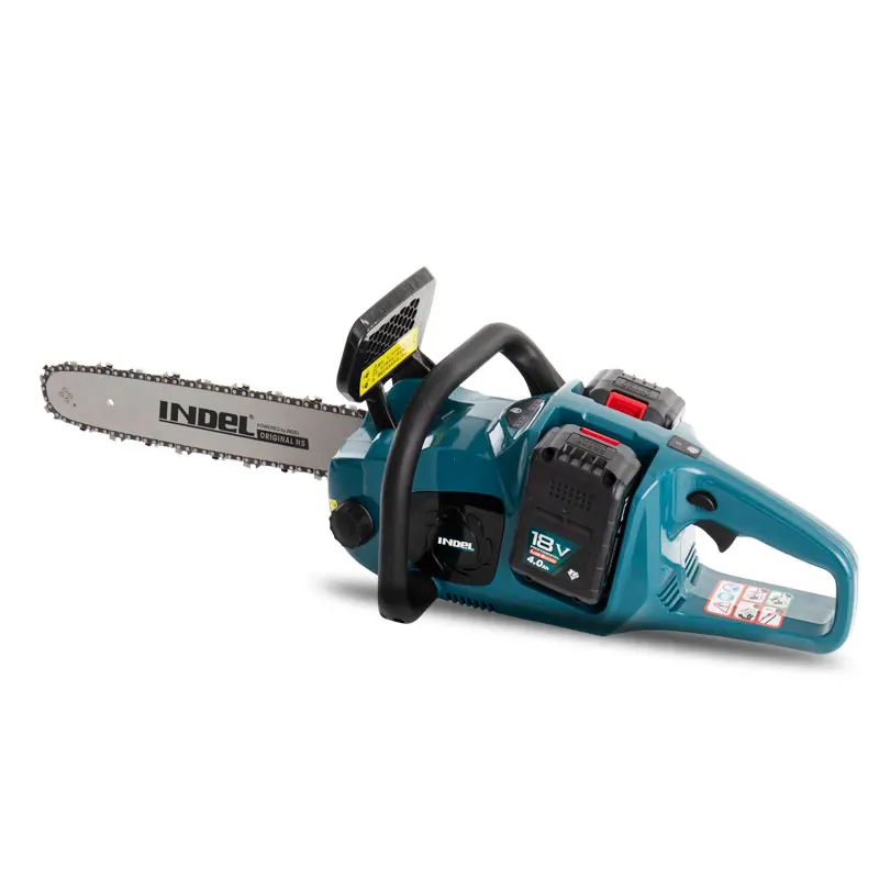 INDEL 16Inch  2 Battery Hand Chain Saw Machine Price  Electric Cordless Mini Lithium Chainsaw