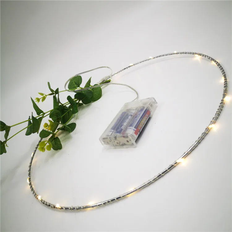 30CM Garland LED Light Battery Box Wedding Christmas Holiday Decoration 10pcs/Set (small)
