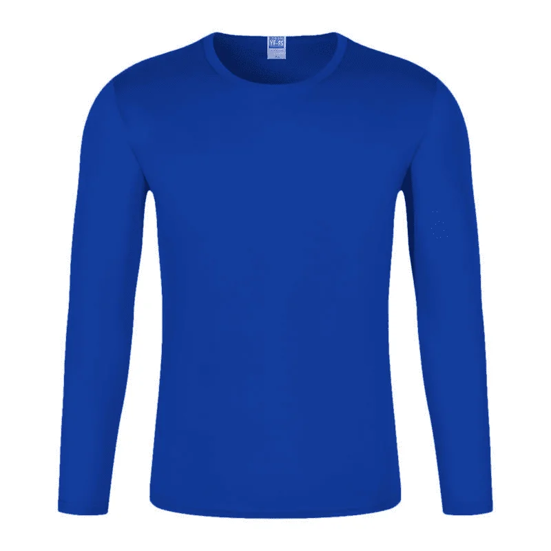 Sublimation Print Custom Men Fitness Breathable Dry-Fit Quick-drying T-shirt 100% Polyester T Shirt Men Long Sleeve T Shirt