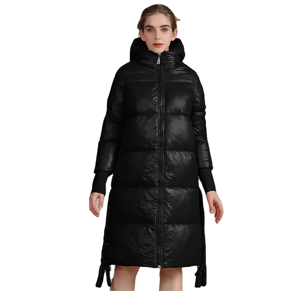 2021 QIUCHEN Ready to Ship Fashion winter women plus szie hooded Fluffy bubble fur long coats
