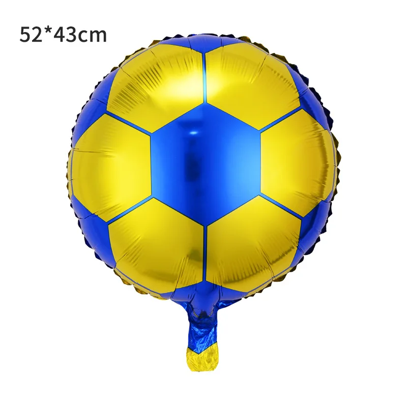 Inflatable 18inch round soccer ball shape balloon kids sport toy foil football balloon volleyball basketball balloon