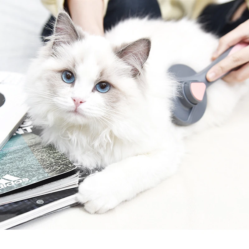 Grooming Tools Product Cat Dog Cleaning Pet Comb, Self Cleaning Slicker Grooming Furry Hair Dog Pet Brush