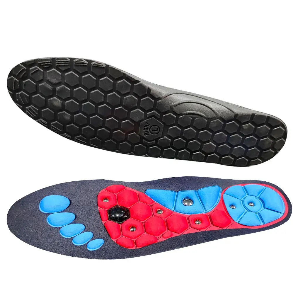 Washable and Cuttable Foot Therapy Pain Relief Acupressure Massage Gel Magnetic Acupuncture Insoles