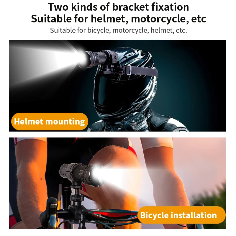 1800W Photo Video Flashlight Recorder Outdoor Adventure LED Light Waterproof Sports Camera