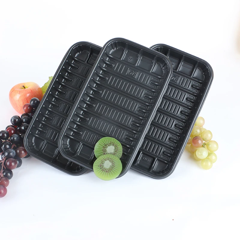 Disposable Trade assurance plastic fast food tray cheap black blue red white plastic tray