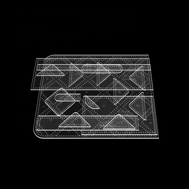 Diy handmade acrylic leather templates ladies shoulder messenger bag leather acrylic templates bags